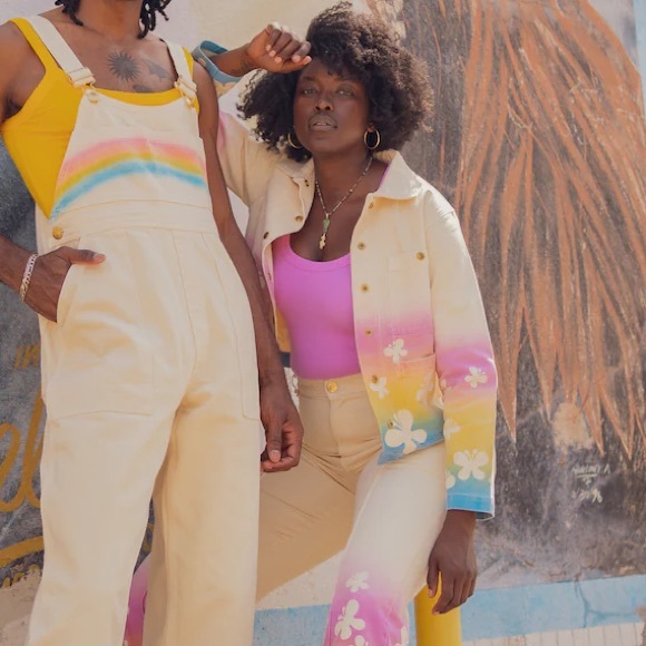 BIG BUD PRESS - Butterfly 🦋 Rainbow 🌈 Work Jacket - Size 1XL NWT - Picture 3 of 16